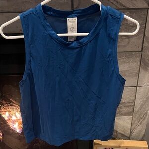 Athleta Cobalt Tank Top with Mesh Back